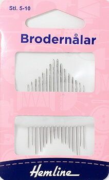 Brodernålar stl. 5-10