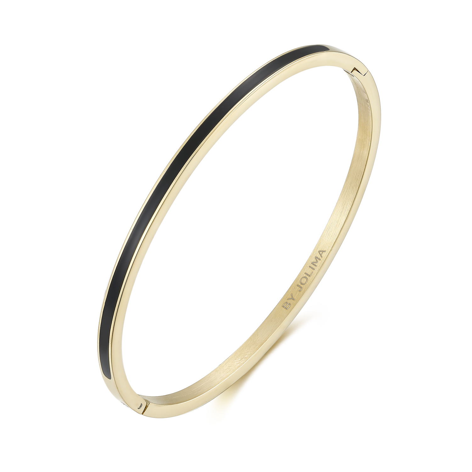 Poppy small bangle black/gold