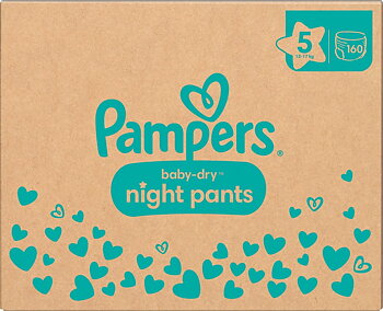 Pampers Baby Dry Night Pants S5 12-17kg 1x160-p