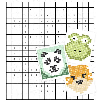 Pixelmålning djur