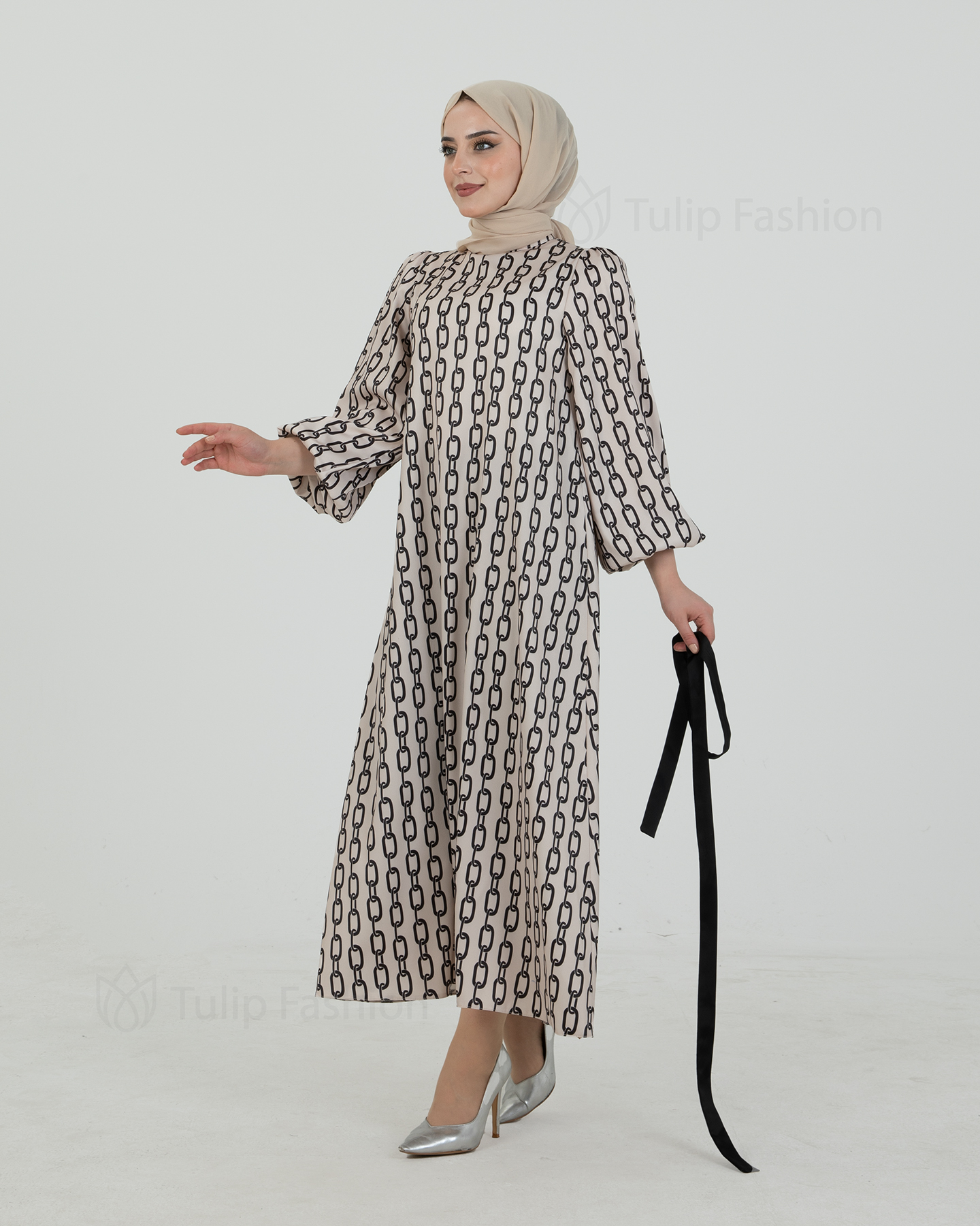 Party dress - Beige - 5