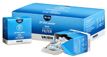 Vauen Dr. Perl Junior Pipfilter 6mm 50 st