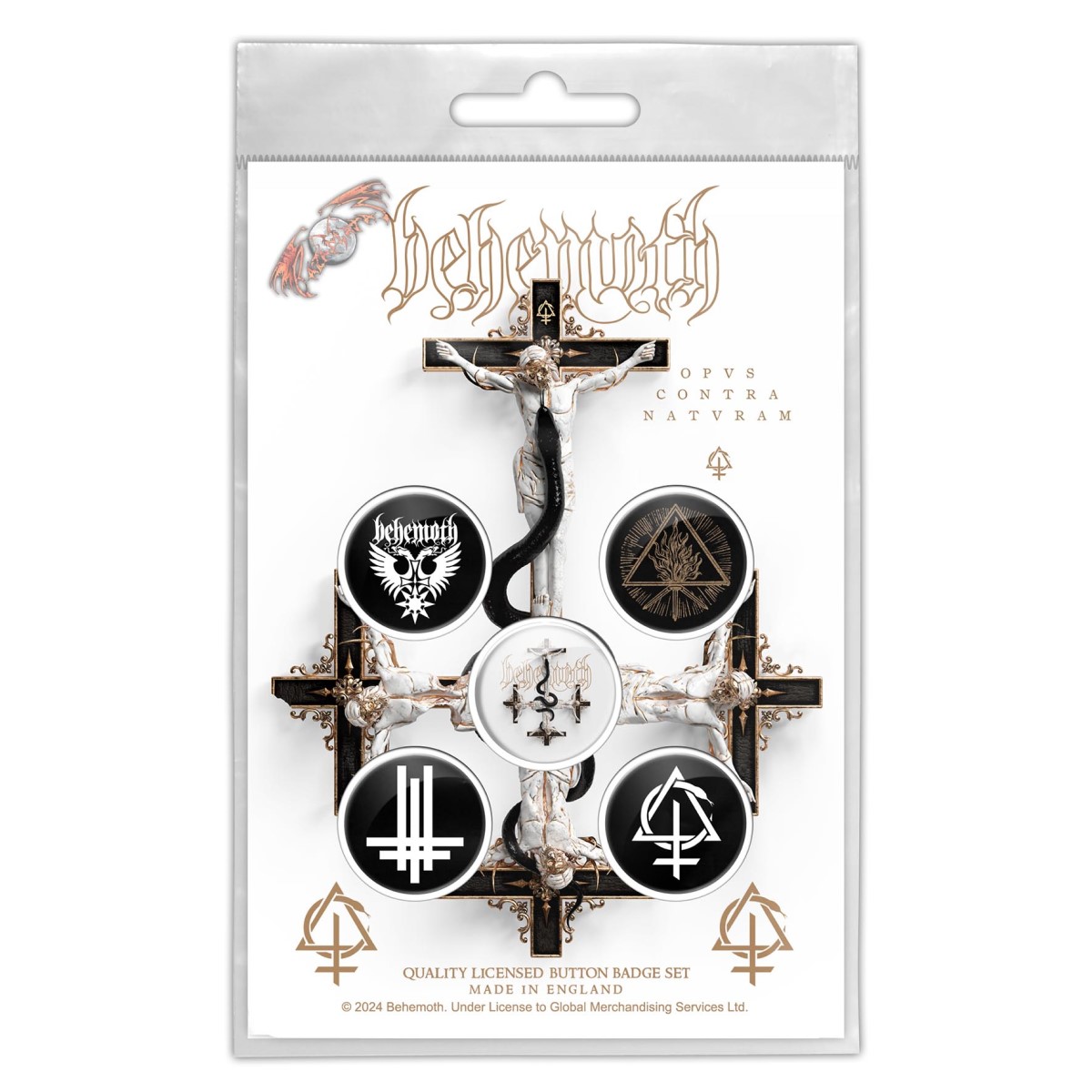 Behemoth Opvs Contra Natwram Badge Pack