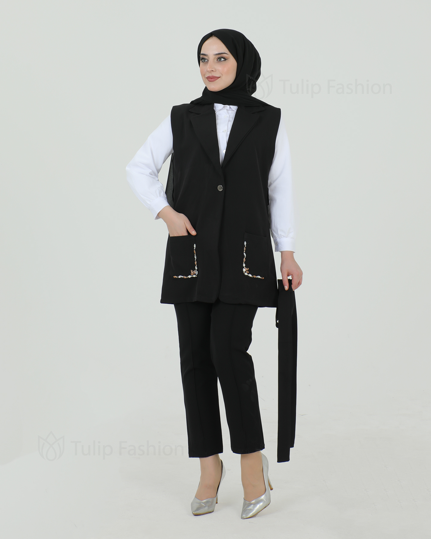 Vest set 3-piece - Black - 6