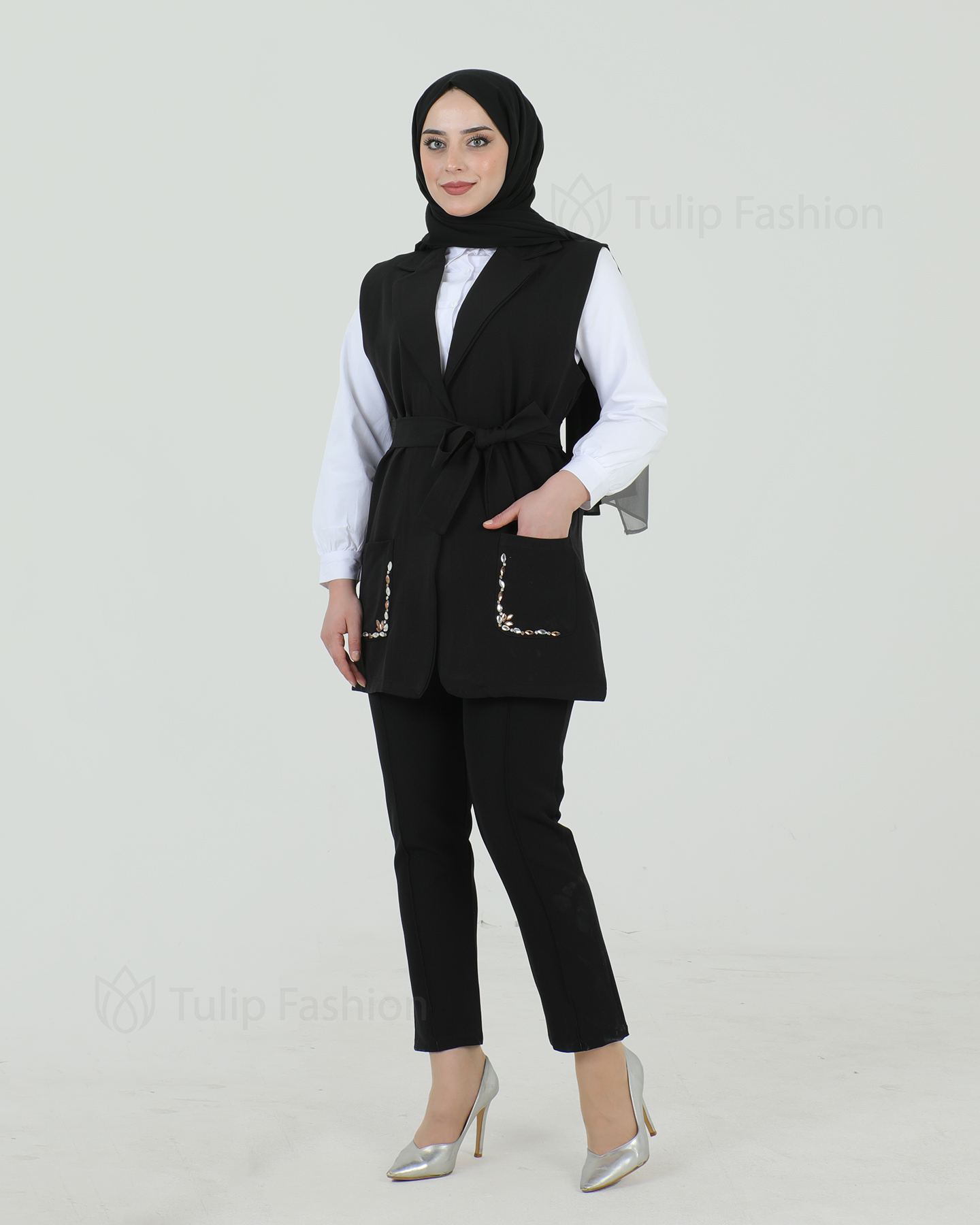 Vest set 3-piece - Black