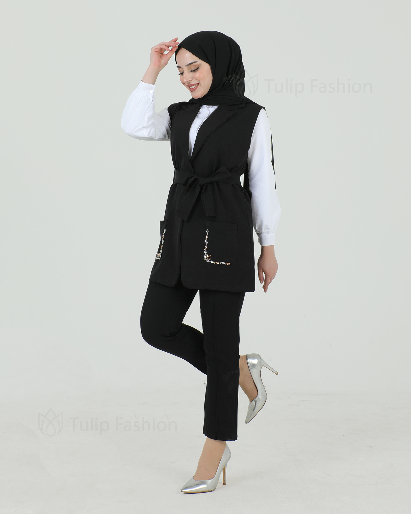 Vest set 3-piece - Black - 2
