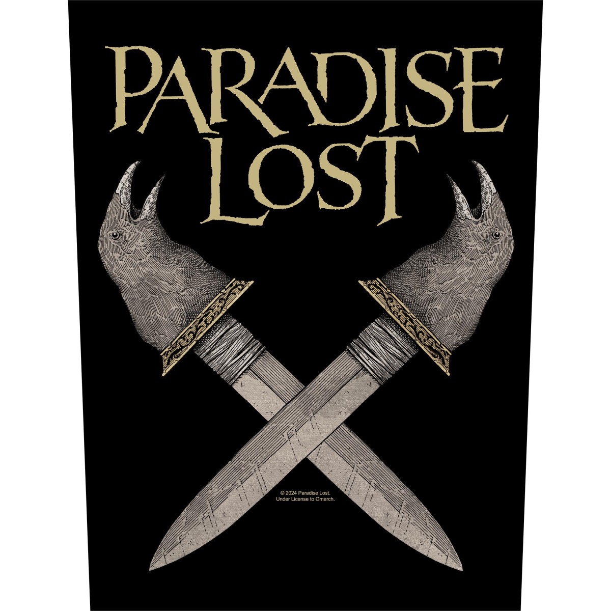 Paradise Obsidian Dagger Backpatch
