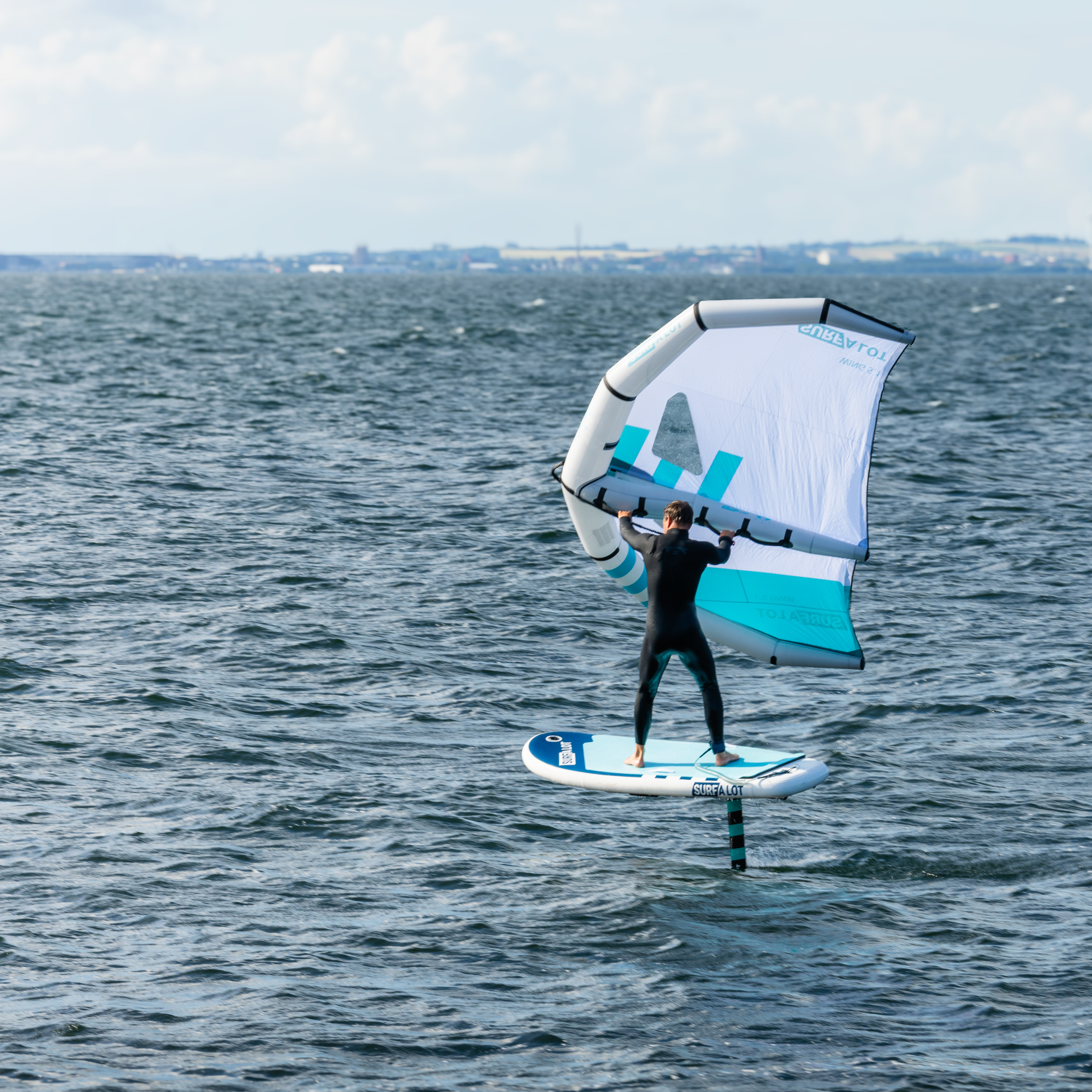 Surf a lot wingsurf package with board, foil and wing