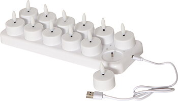 STAR TRADING LED VÄRMELJUS 12-PACK FLAMME CHARGE