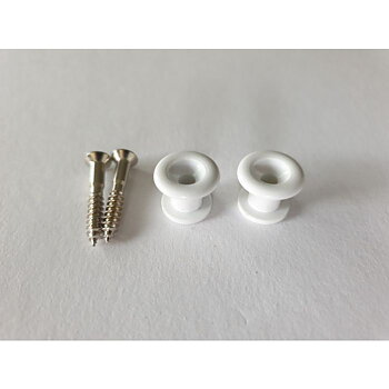 Strap Button Plast, Vhite, 14 mm
