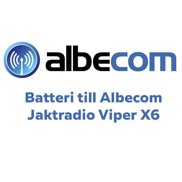 Batteri till Albecom Jaktradio Viper X6