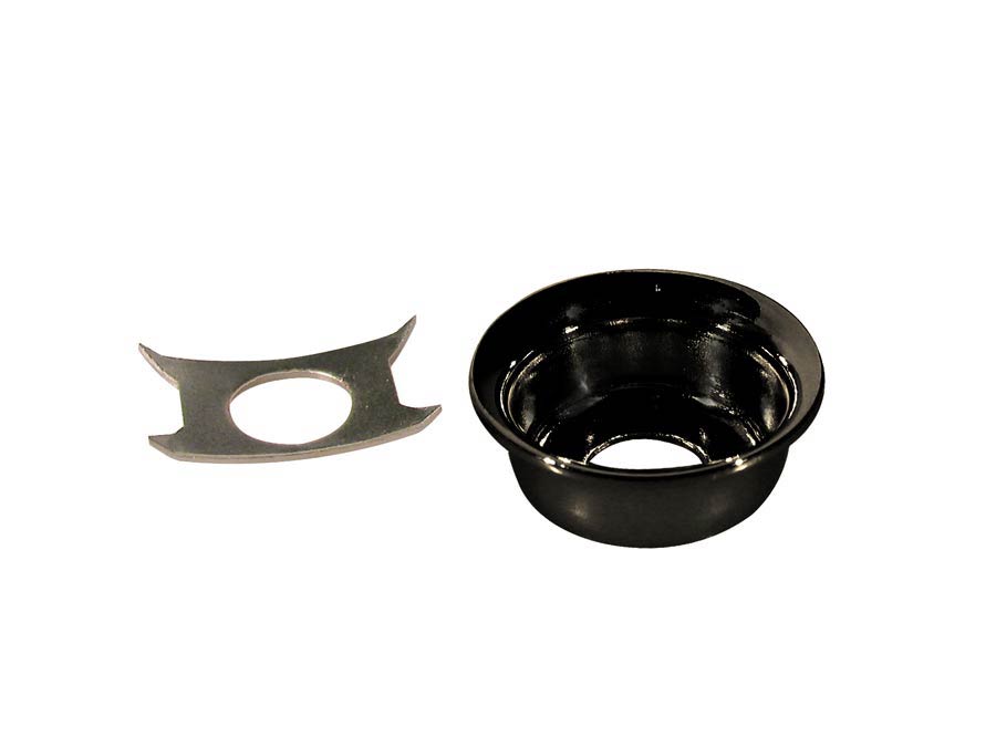 Jack Plate TE-model input cup, Black