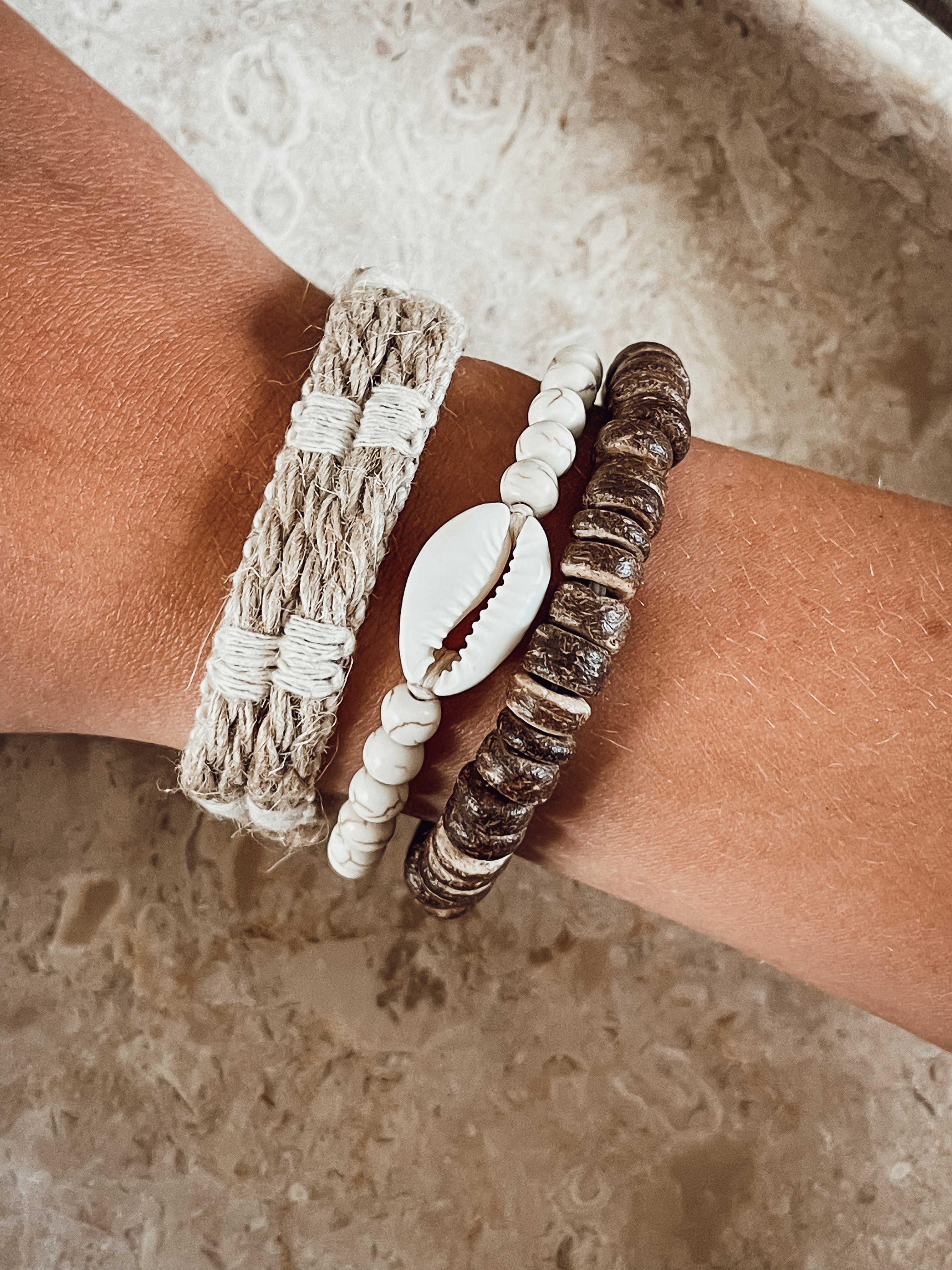 Armbandsset Offwhite