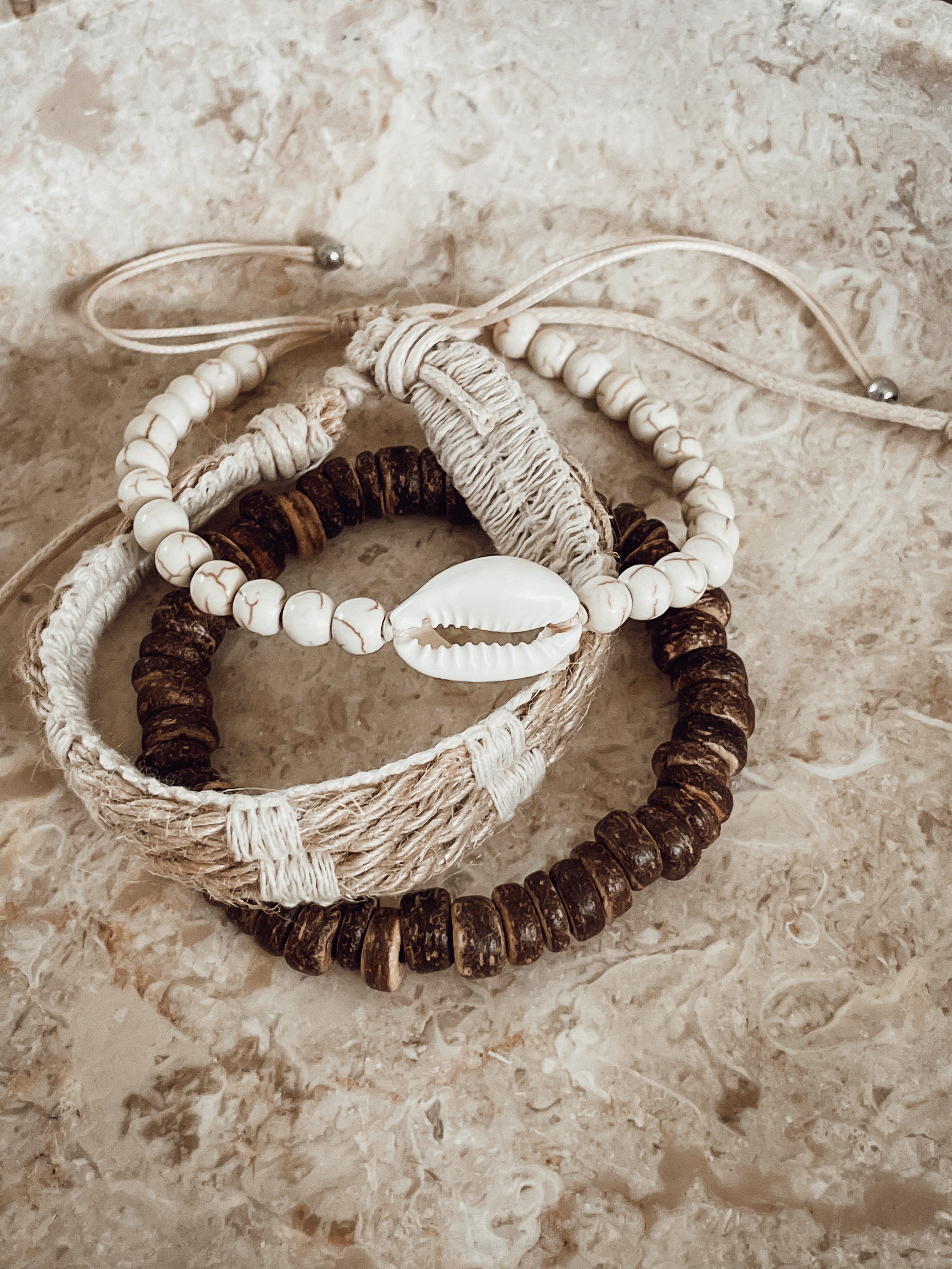 Armbandsset Offwhite
