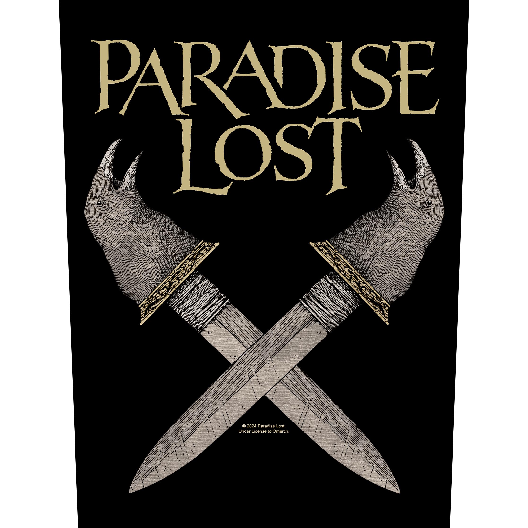 PARADISE LOST  BACK PATCH - OBSIDIAN DAGGER