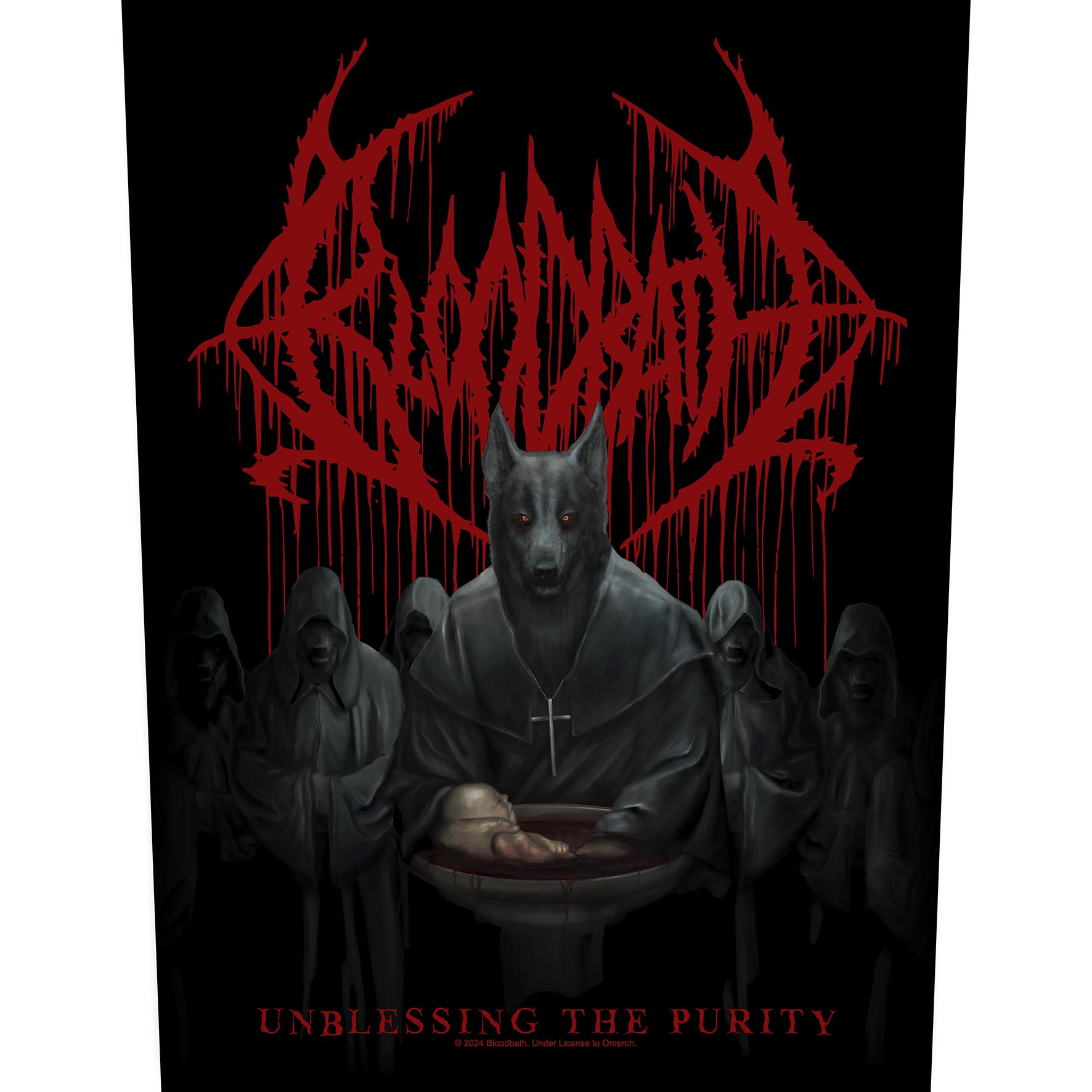 BLOODBATH LOST  BACK PATCH - UNBLESSING THE PURITY