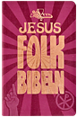 Svenska Folkbibeln 2015 Slimline, lila linnestruktur