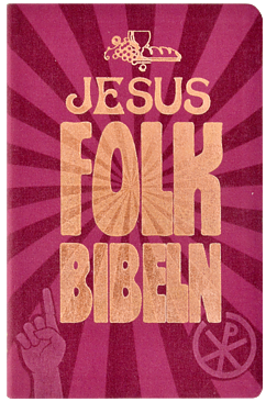 Svenska Folkbibeln 2015 Slimline, lila linnestruktur