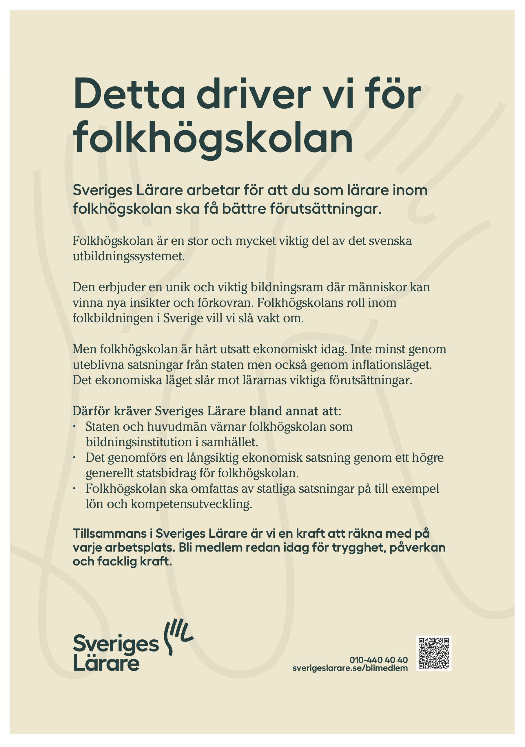 Detta driver vi för folkhögskolan - affisch A4 - pdf
