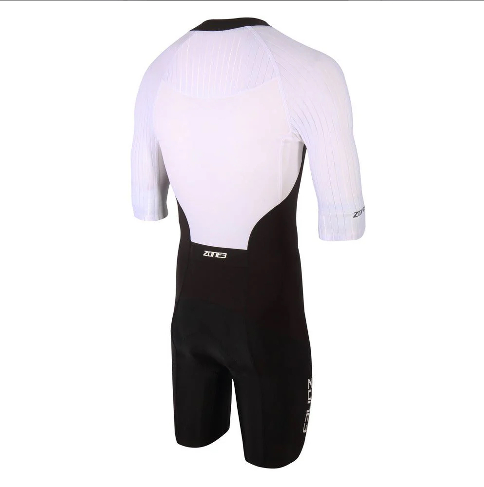 Zone3 Men's LAVA LONG DISTANCE FULL ZIP SHORT SLEEVE TRISUIT - 2