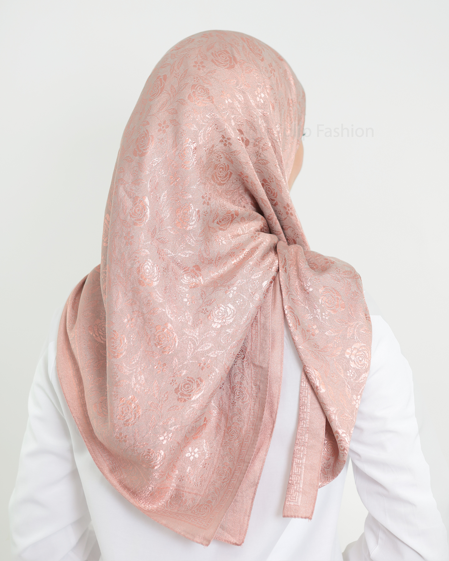 Hijab - Square Viskon 120 cm - Light Pink - 3