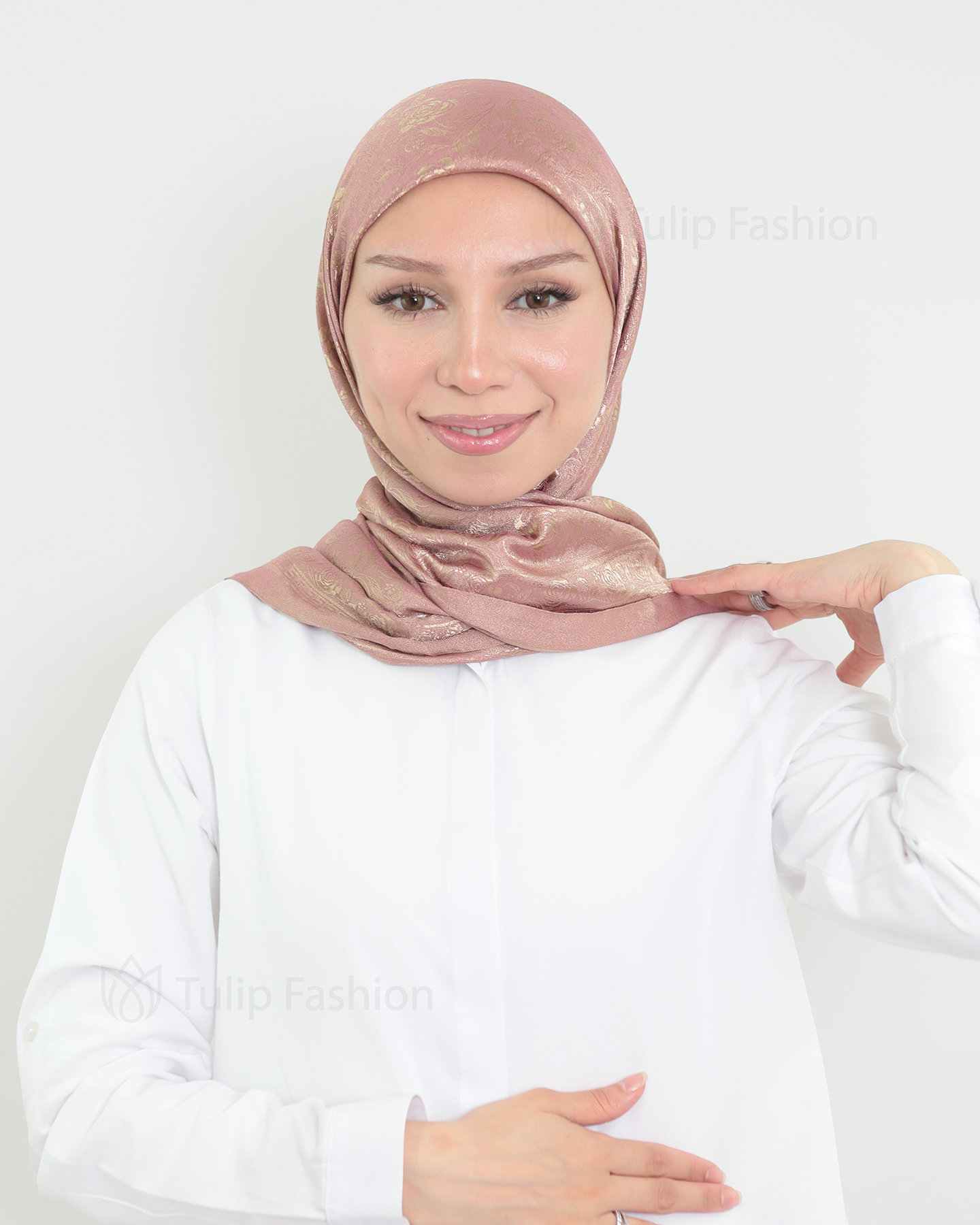 Hijab - Square Viskon 120 cm - Pink