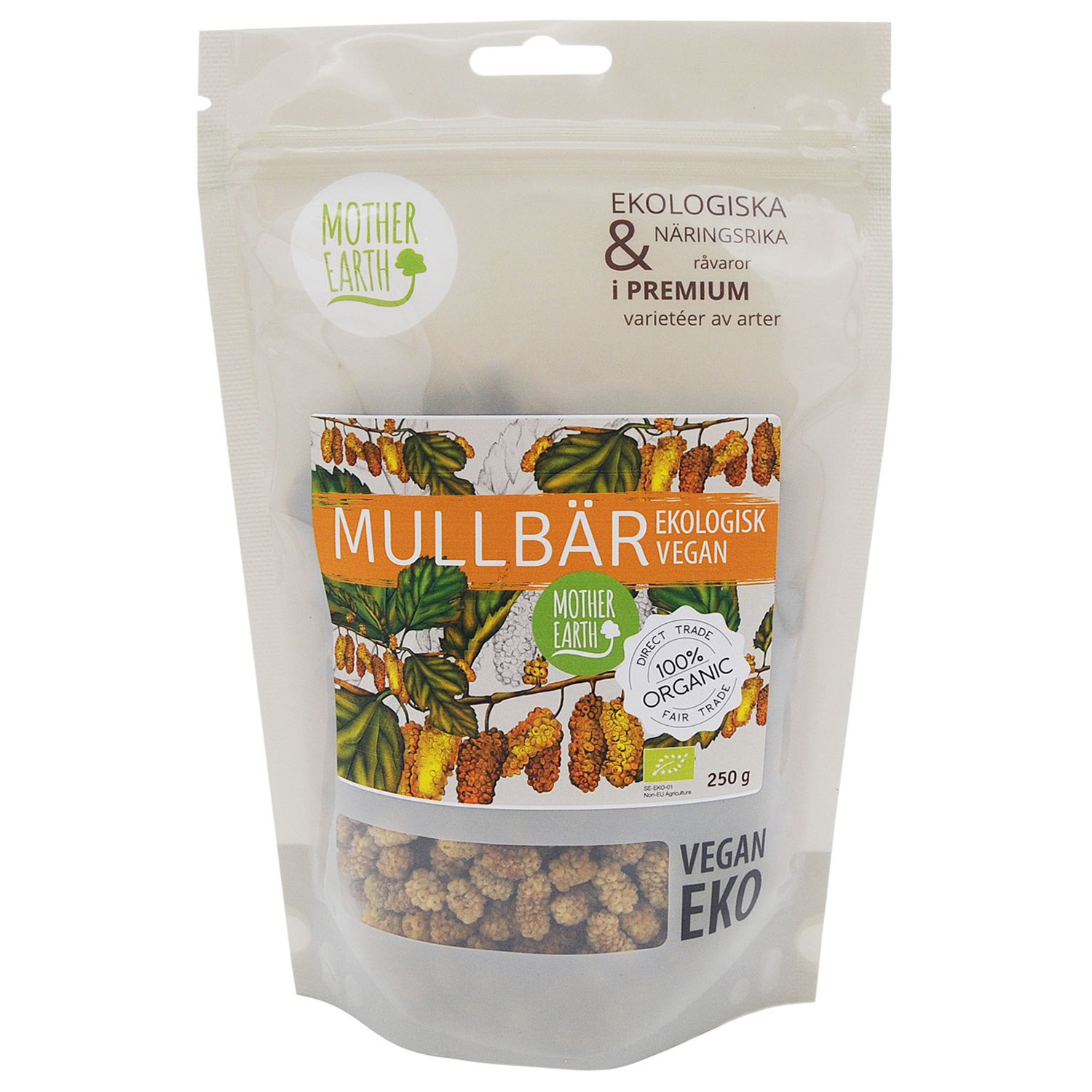 Mullbär raw&eko 250g - Mother Earth
