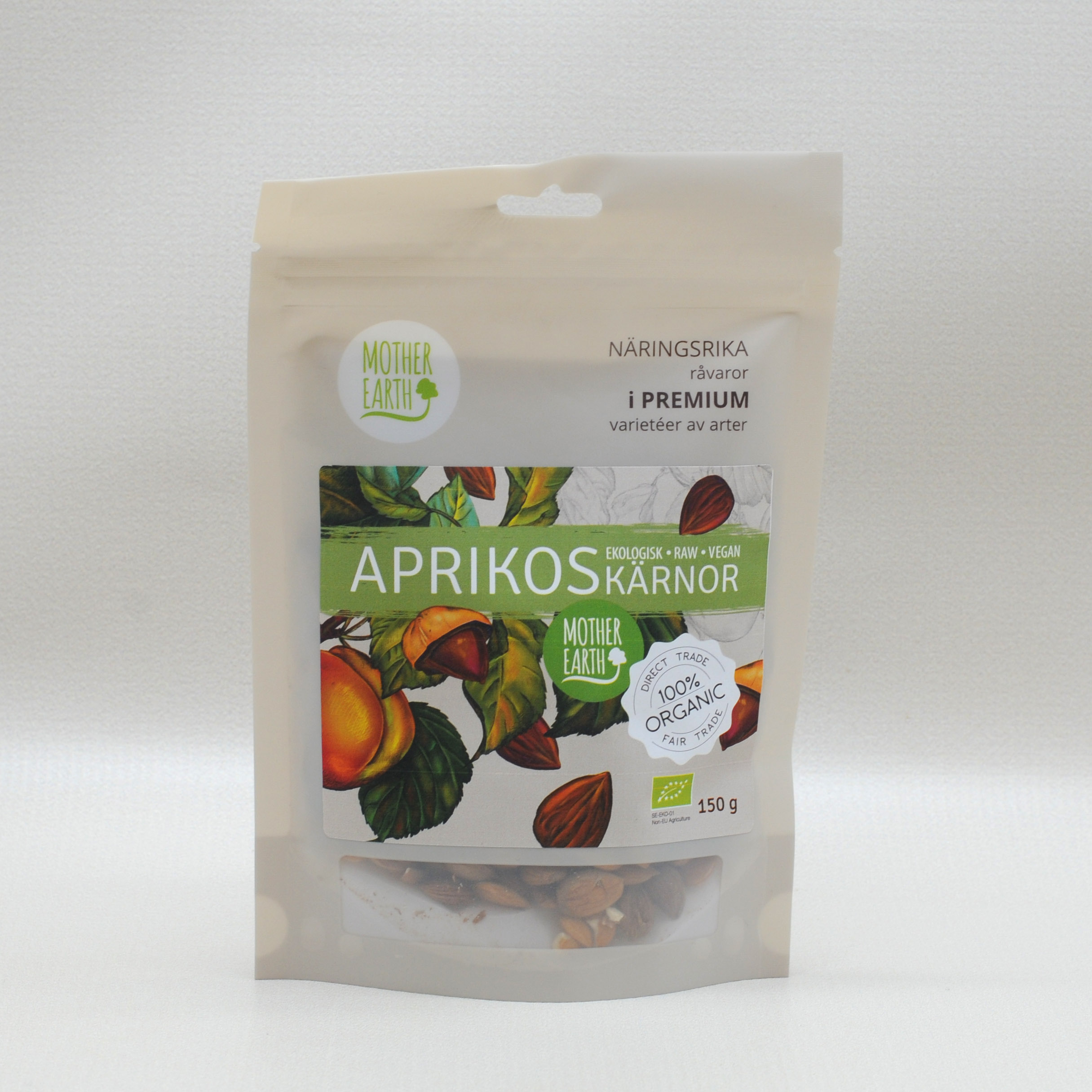 Aprikoskärnor Bittra EKO 150g - Mother Earth