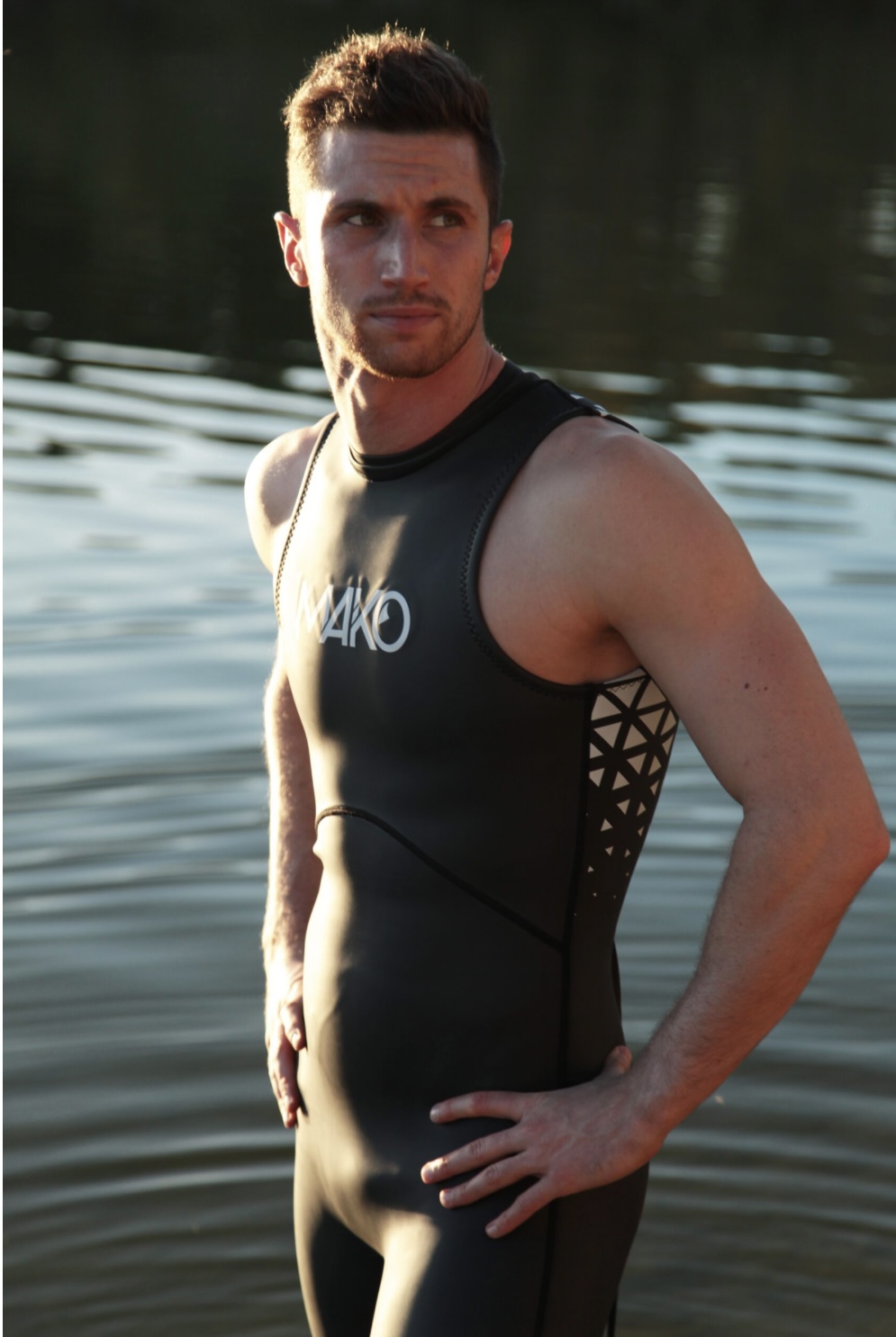 MAKO Neoswim Sleeveless Men Wetsuit triathlon and Open Water Swimming - 3