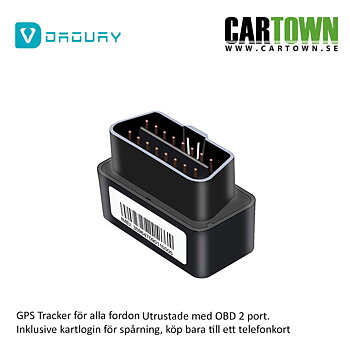 GPS Spårare 4G för bil och MC, OBD II