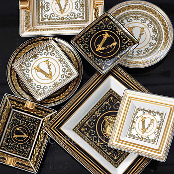 VERSACE Virtus Gala Black Ascher 13 cm