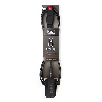 Ocean & Earth Diamond Flex Regular Leash 8" Black