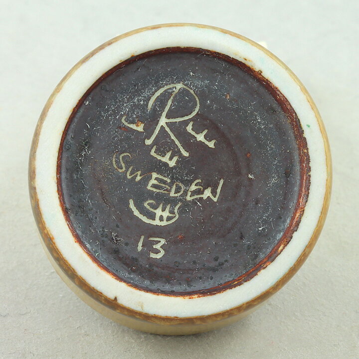 カールハリー・スタルハーネ  茶色のミニチュアのベース  (3.5cm)  1950年代  (#13) (2)