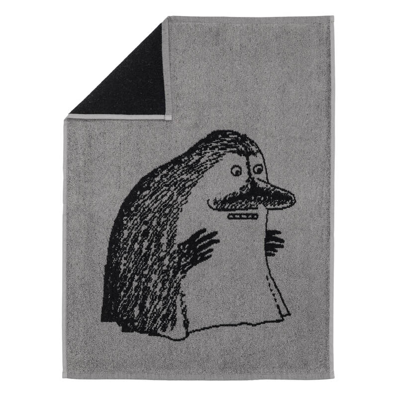 Mumin Handduk 50x70 cm - Mårran Grå