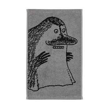 Mumin Handduk 30x50 cm - Mårran Grå