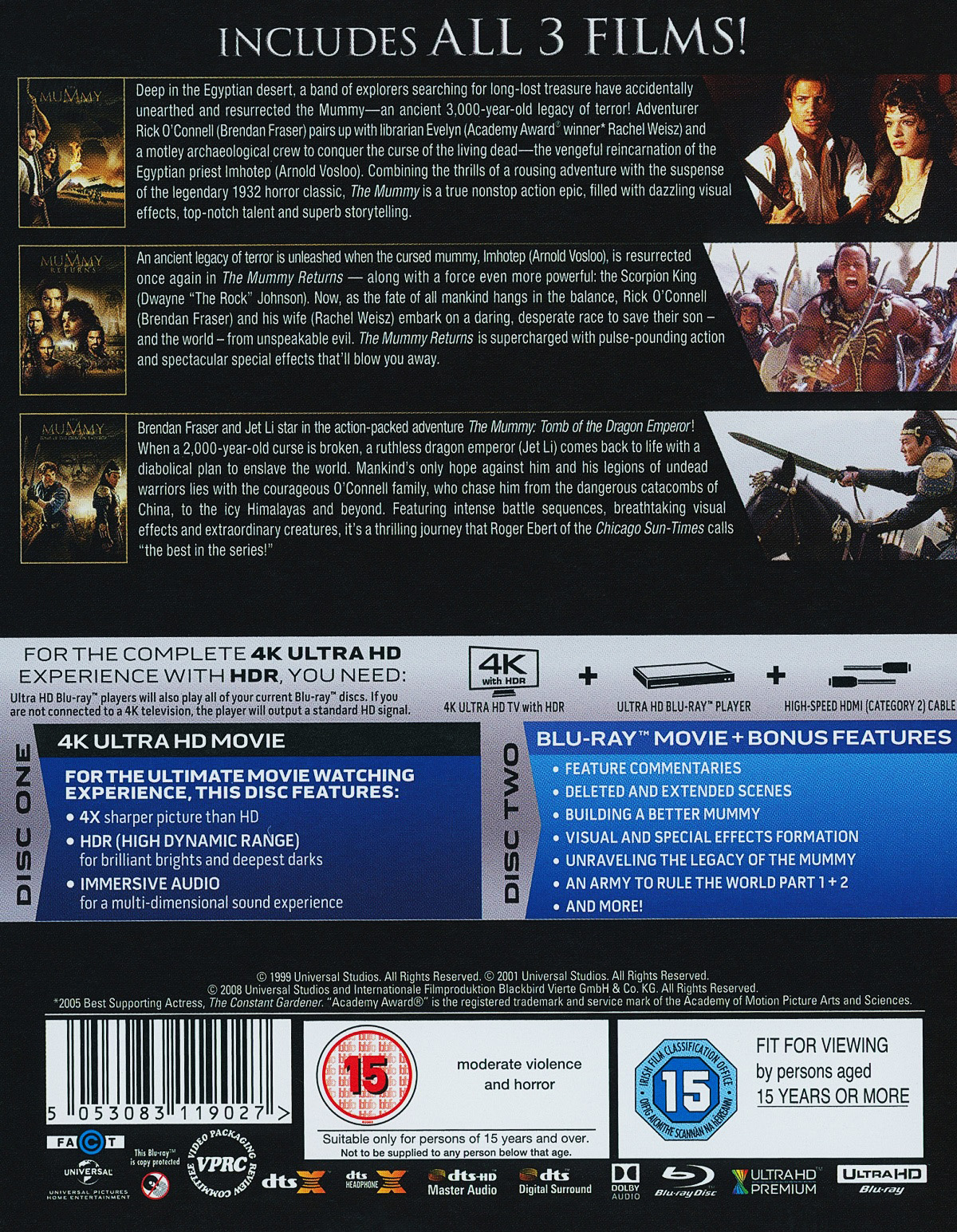 Mummy Trilogy Box (4K Ultra HD + Blu-ray) - 2