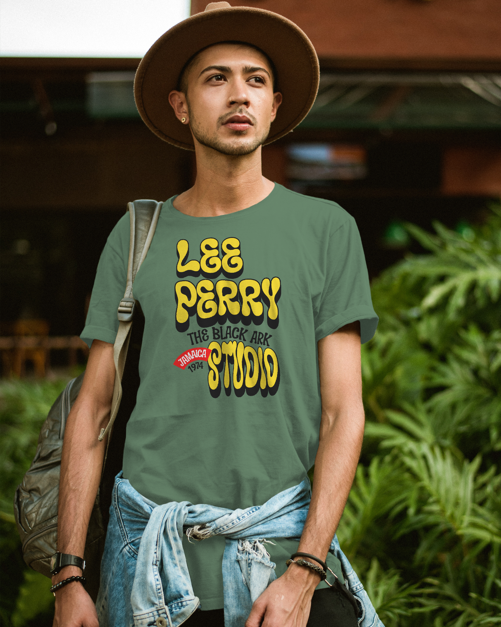 Lee Perry Black Arke Studio T-shirt Military Green 
