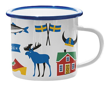 Sweden Traditions Emaljmugg