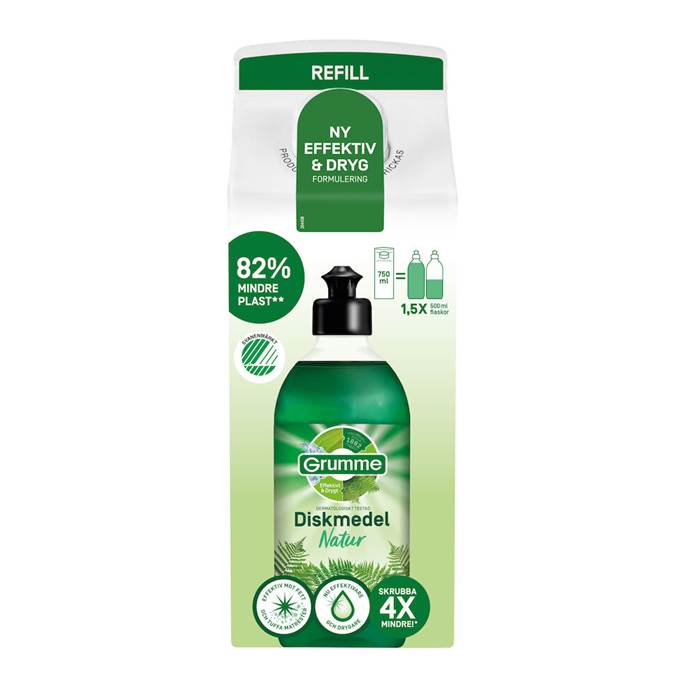 Diskmedel Natur refill 750ml