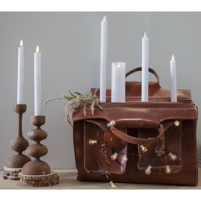 Antikljus Flamme 25cm 2-p - 7