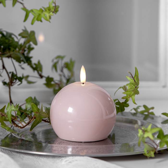 Blockljus LED Runt Shine Rosa - 2