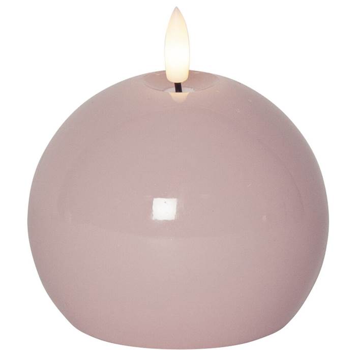 Blockljus LED Runt Shine Rosa