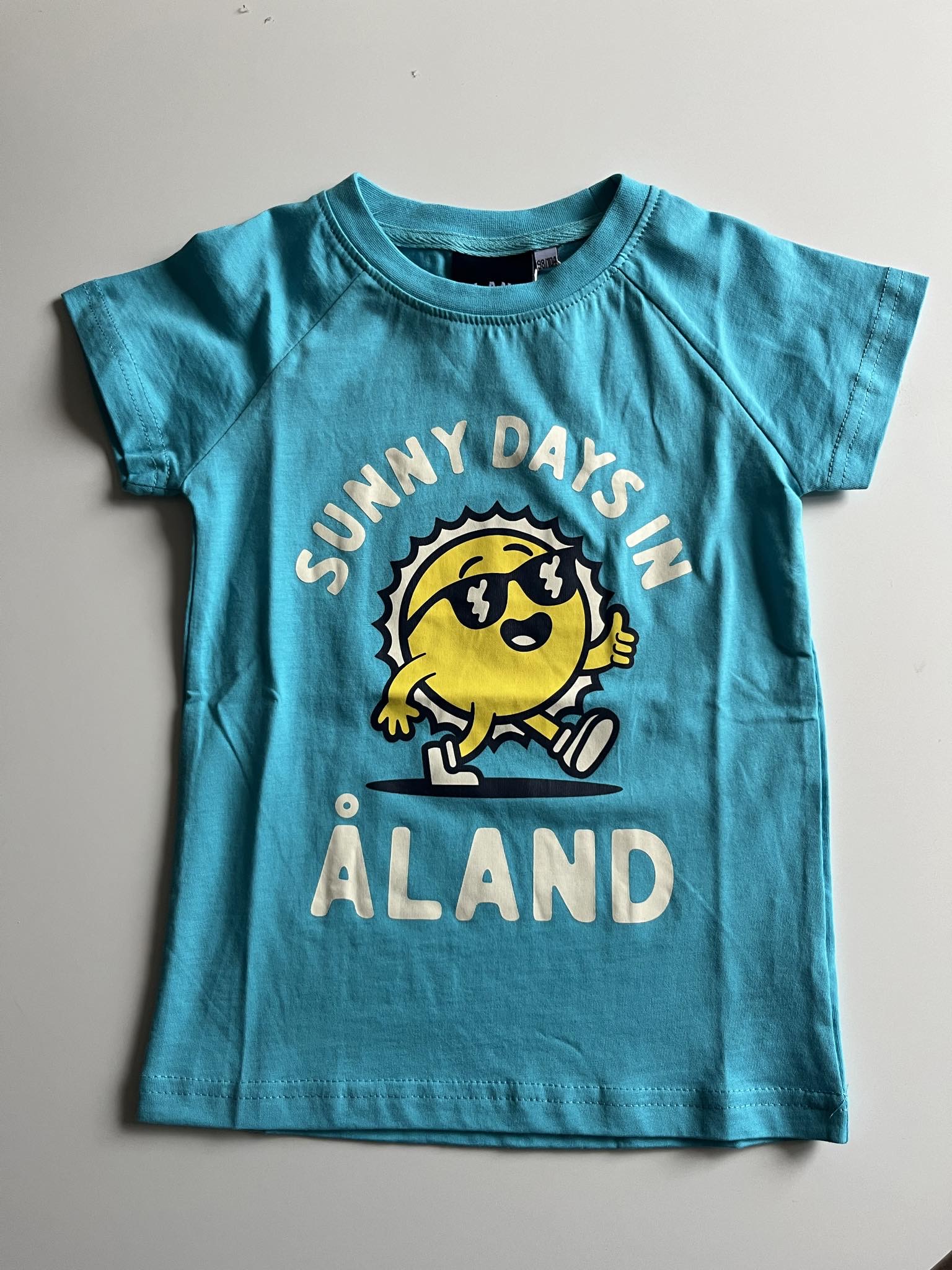 Barn T-shirt - turkos