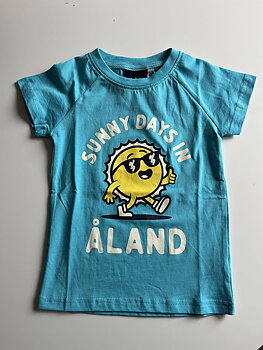 Barn T-shirt - turkos