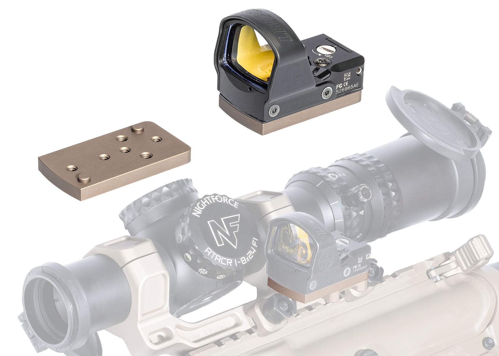BADGER ORDNANCE Condition One Micro Sight Mount (For C1 J-Arm Only)-Leupold DPP - 2