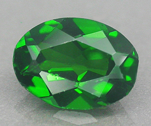 Diopsido de cromo AAA natural ovalado calibrado 7x5 mm - 3