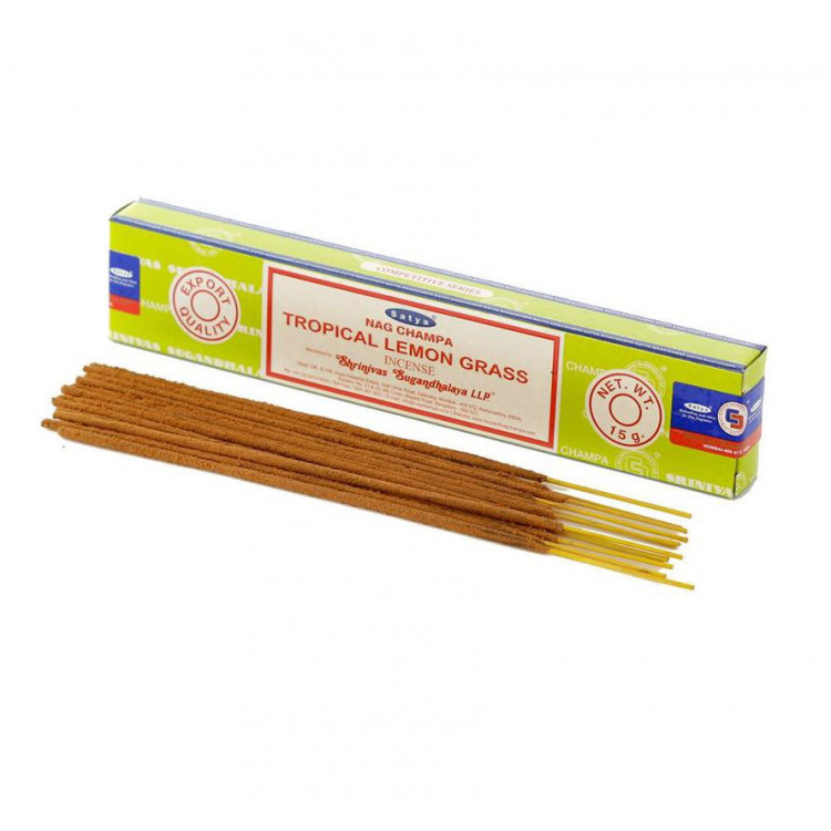 Satya Tropical Lemon Grass Nag Champa Rökelsestickor 12 st
