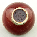 Berndt Friberg (1971) Unique Oxblood and Celadon Bowl 6 cm