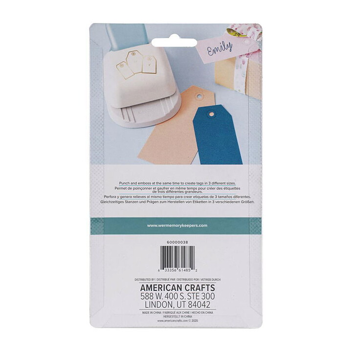 We R Memory Keepers 3-In-1 Punch - Angled Tag