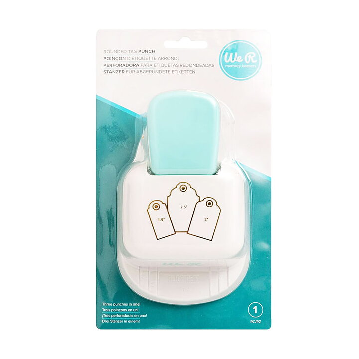 We R Memory Keepers 3-In-1 Punch -Rounded Tag